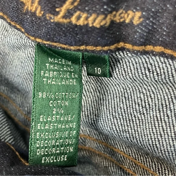 Lauren Jeans Co. Ralph Lauren Classic Nolita Mid-Calf Capri Y2K Jeans Size 10 - Picture 4 of 6